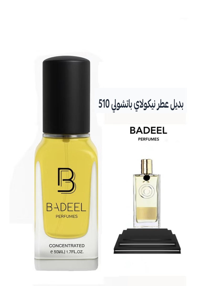 Badeel 510 Luxury Concentrated Nicolai Patchouli Perfume – Unisex, 50ml - Image 1